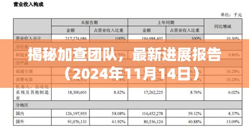 揭秘加查团队，最新进展报告（2024年11月14日）