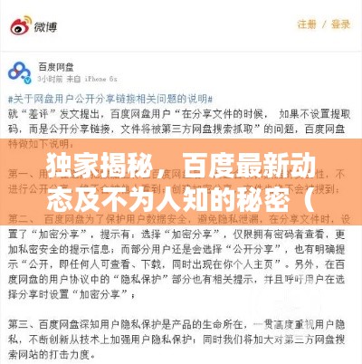 独家揭秘，百度最新动态及不为人知的秘密（11月14日更新）