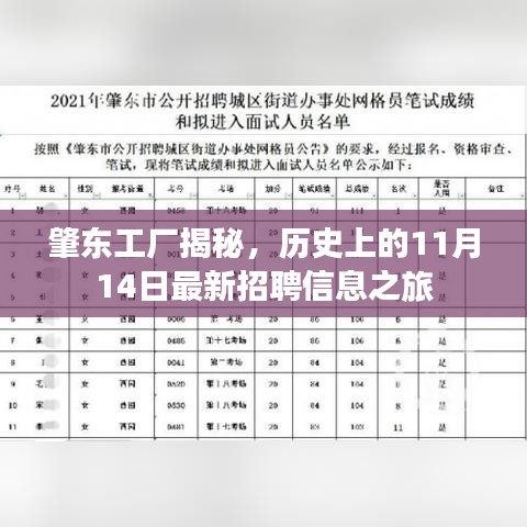 肇东工厂揭秘，历史上的11月14日最新招聘信息之旅