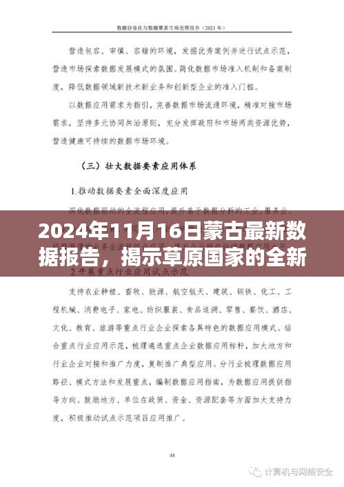 2024年11月16日蒙古最新数据报告，揭示草原国家的全新面貌