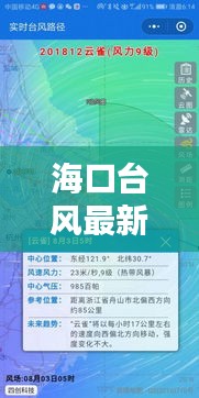 海口台风最新预警信号，科技护航生活，智能预警系统上线启航