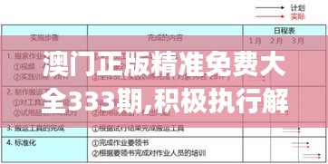 澳门正版精准免费大全333期,积极执行解答应对_GHB3.63