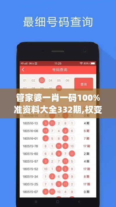 管家婆一肖一码100%准资料大全332期,权变解答解释落实_ATR1.56