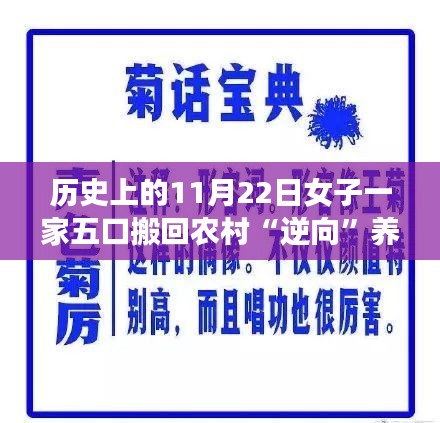 历史上的11月22日女子一家五口搬回农村“逆向”养娃，逆风翱翔，女子一家五口搬回农村，逆向养娃的励志故事