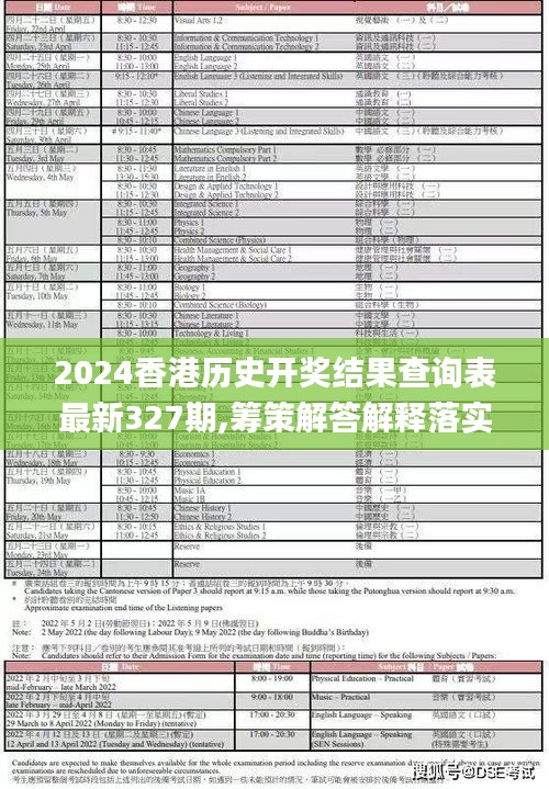 2024香港历史开奖结果查询表最新327期,筹策解答解释落实_QIS6.52