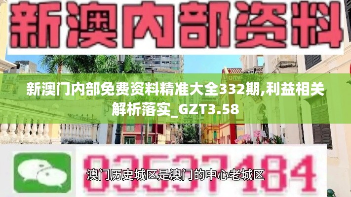 新澳门内部免费资料精准大全332期,利益相关解析落实_GZT3.58