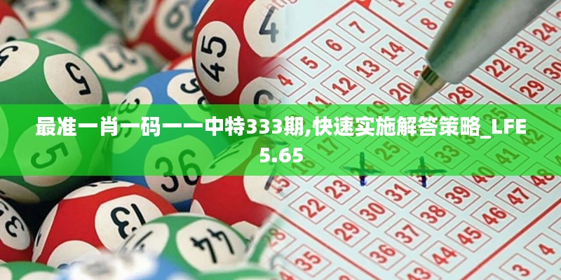 最准一肖一码一一中特333期,快速实施解答策略_LFE5.65