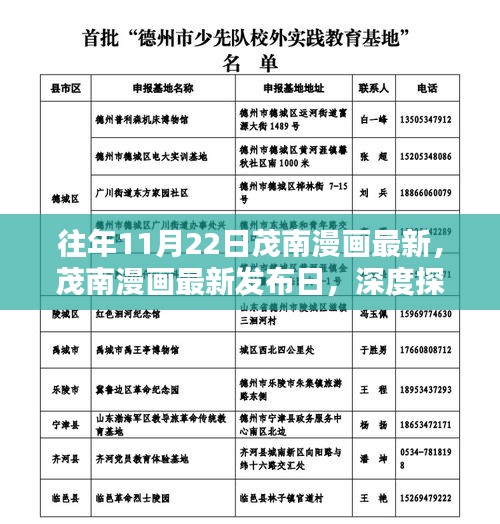茂南漫画最新发布日深度探讨，内容与影响分析观点分享