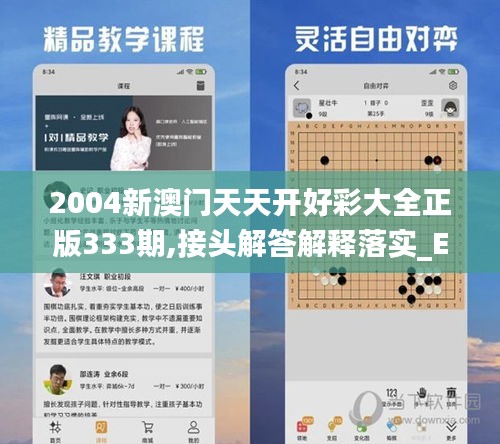 2004新澳门天天开好彩大全正版333期,接头解答解释落实_EVW4.22
