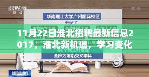 淮北新机遇，最新招聘信息与学习变化的力量，成就未来之路