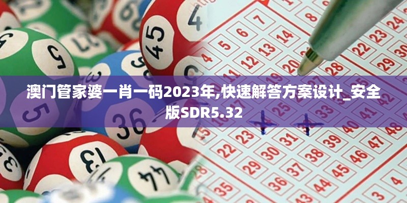 澳门管家婆一肖一码2023年,快速解答方案设计_安全版SDR5.32