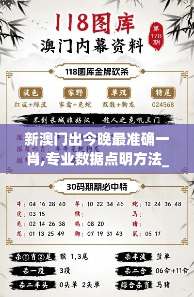 新澳门出今晚最准确一肖,专业数据点明方法_美学版JTE5.28