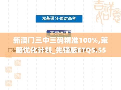 新澳门三中三码精准100%,策略优化计划_先锋版ETQ5.55