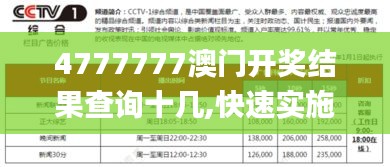 4777777澳门开奖结果查询十几,快速实施解答研究_万能版COU5.79