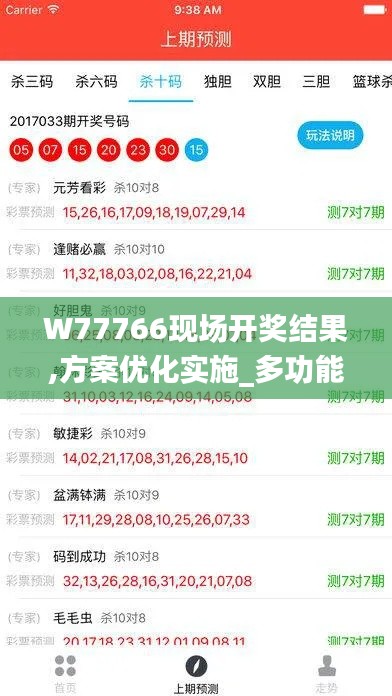 W77766现场开奖结果,方案优化实施_多功能版TOP5.95