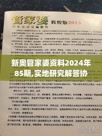 新奥管家婆资料2024年85期,实地研究解答协助_轻量版FFC5.78
