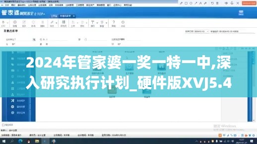 2024年管家婆一奖一特一中,深入研究执行计划_硬件版XVJ5.43