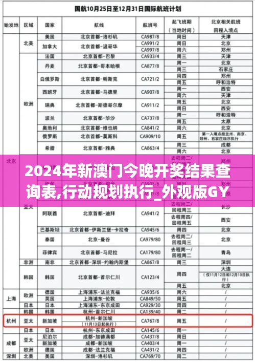 2024年新澳门今晚开奖结果查询表,行动规划执行_外观版GYK5.78