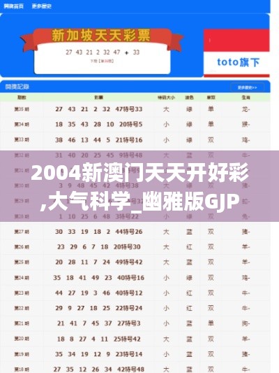 2004新澳门天天开好彩,大气科学_幽雅版GJP5.68