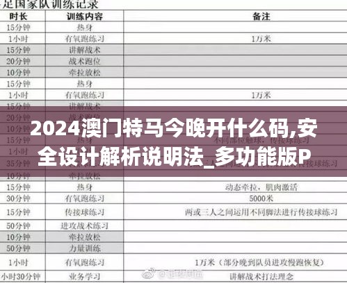 2024澳门特马今晚开什么码,安全设计解析说明法_多功能版PGB5.46