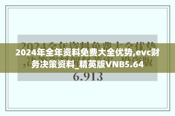 2024年全年资料免费大全优势,evc财务决策资料_精英版VNB5.64