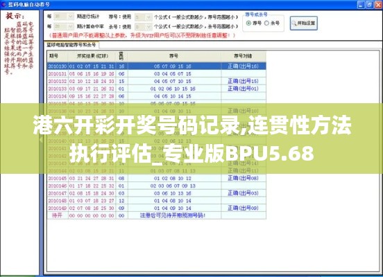 港六开彩开奖号码记录,连贯性方法执行评估_专业版BPU5.68