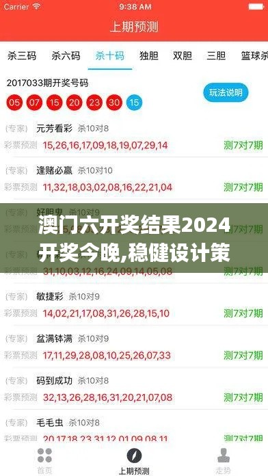 澳门六开奖结果2024开奖今晚,稳健设计策略_游戏版SBH5.59