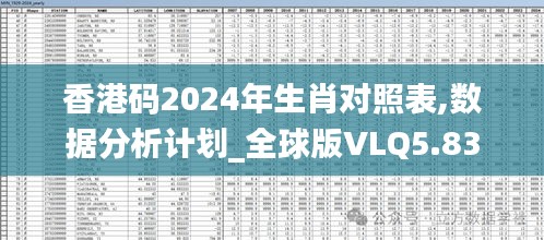 香港码2024年生肖对照表,数据分析计划_全球版VLQ5.83