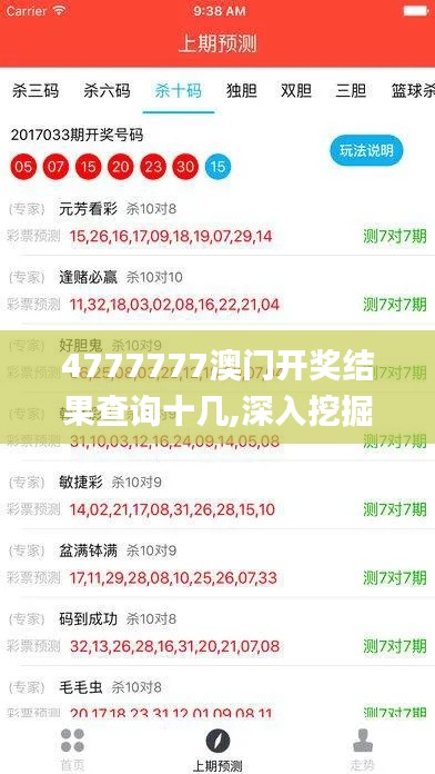 4777777澳门开奖结果查询十几,深入挖掘解释说明_套件版CTO5.71
