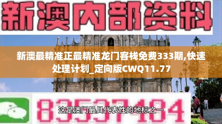 新澳最精准正最精准龙门客栈免费333期,快速处理计划_定向版CWQ11.77