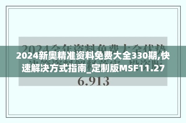 2024新奥精准资料免费大全330期,快速解决方式指南_定制版MSF11.27