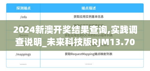 2024新澳开奖结果查询,实践调查说明_未来科技版RJM13.70