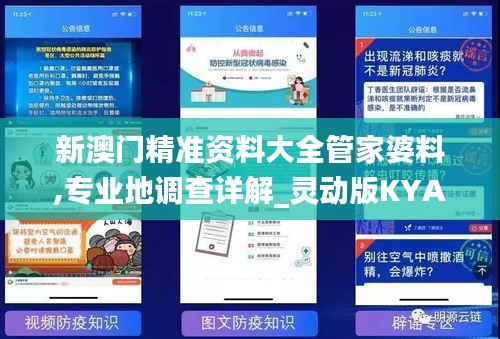 新澳门精准资料大全管家婆料,专业地调查详解_灵动版KYA13.67