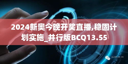 2024新奥今晚开奖直播,稳固计划实施_并行版BCQ13.55