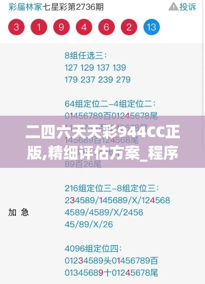 二四六天天彩944CC正版,精细评估方案_程序版UYK13.32
