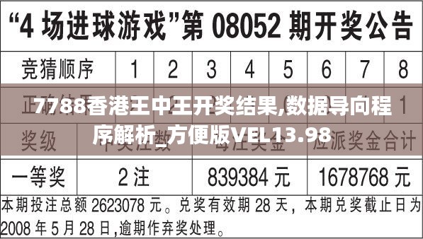 7788香港王中王开奖结果,数据导向程序解析_方便版VEL13.98