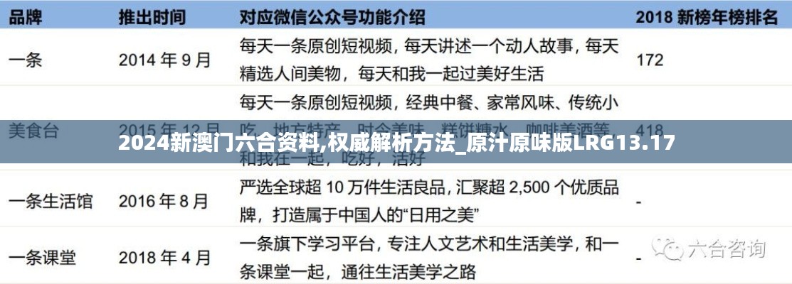2024新澳门六合资料,权威解析方法_原汁原味版LRG13.17