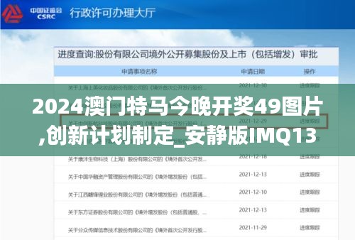 2024澳门特马今晚开奖49图片,创新计划制定_安静版IMQ13.94