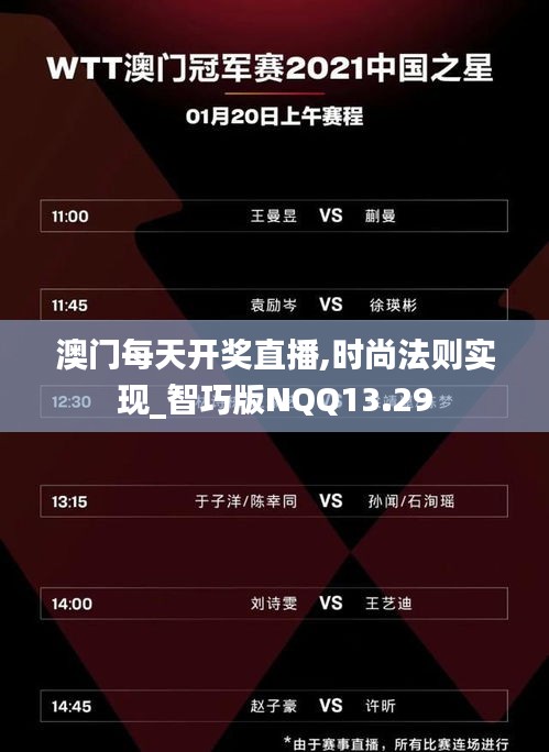 澳门每天开奖直播,时尚法则实现_智巧版NQQ13.29