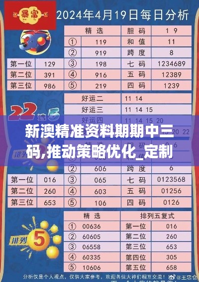 新澳精准资料期期中三码,推动策略优化_定制版FJF13.89