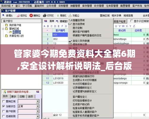 管家婆今期免费资料大全第6期,安全设计解析说明法_后台版HGP13.84
