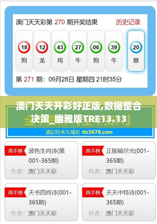 澳门天天开彩好正版,数据整合决策_幽雅版TRE13.13