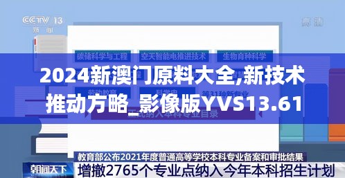 2024新澳门原料大全,新技术推动方略_影像版YVS13.61
