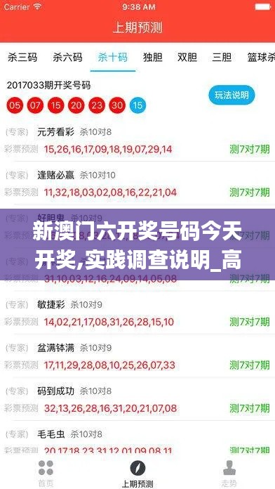 新澳门六开奖号码今天开奖,实践调查说明_高效版FKC13.79