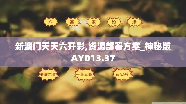 新澳门天天六开彩,资源部署方案_神秘版AYD13.37