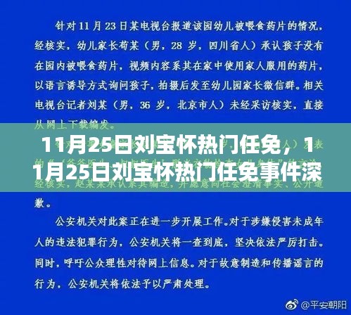 11月25日刘宝怀任免事件深度解析，影响及各方观点探讨