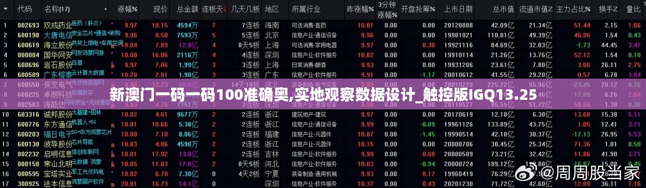 新澳门一码一码100准确奥,实地观察数据设计_触控版IGQ13.25