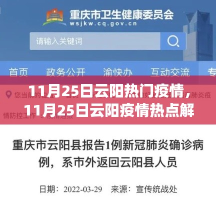 11月25日云阳疫情热点解析,当地疫情动态及应对措施