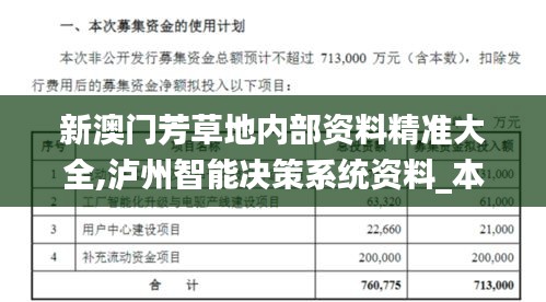 新澳门芳草地内部资料精准大全,泸州智能决策系统资料_本地版VQQ13.10