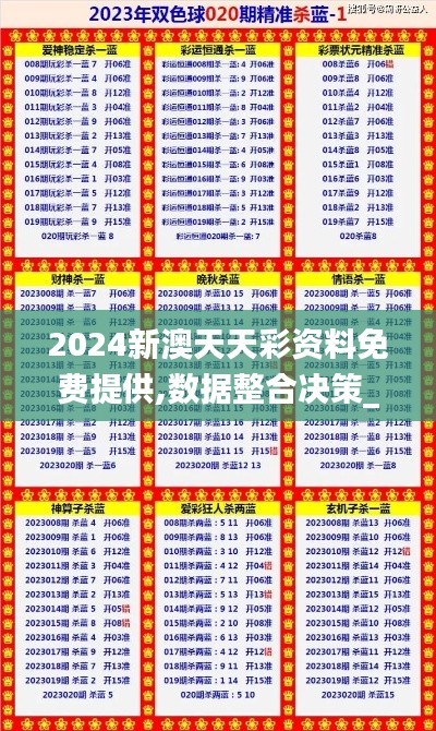 2024新澳天天彩资料免费提供,数据整合决策_娱乐版HSO7.35